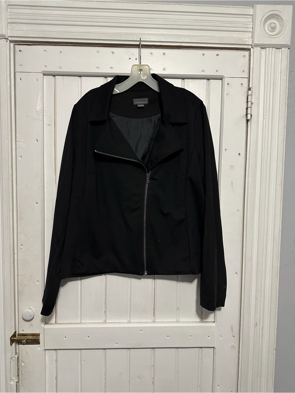 Covington Black Zip Up Blazer